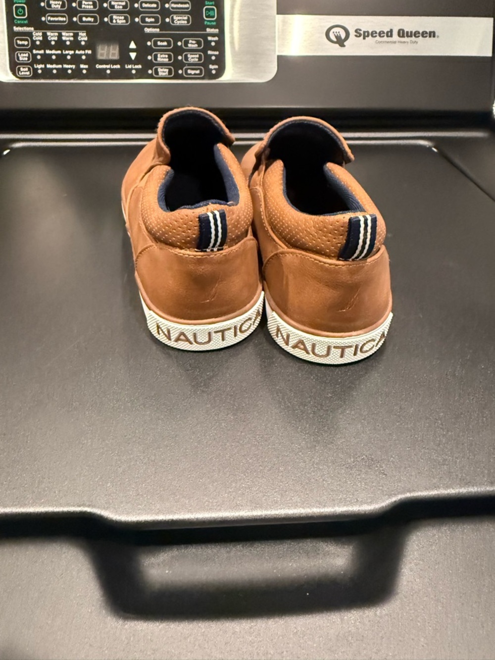 Nautica Brown & Navy Kids Low-Top Dress Sneakers